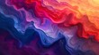 A dance of vibrant hues in a liquid abstract, forming a gradient wave that is both lively and soothing, creating a visually stunning composition.