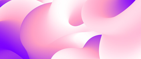 Wall Mural - abstract pink purple fluid gradient background. wavy curved flow poster wallpaper. soft liquid wave 