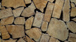 Pieces of cut wood texture background. Brown wooden timber cut surface