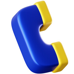 3D Icon Call Illustration