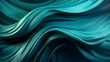 Black dark light jade petrol teal cyan sea blue green abstract wave wavy line background. Ombre gradient. Blue atoll color. Noise grain rough grungy. Matte shimmer metallic electric. Template design