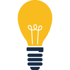 Canvas Print - Lighbulb Lamp Icon