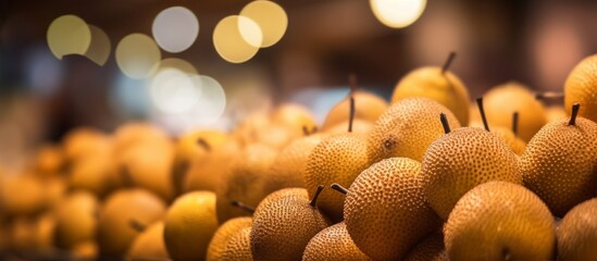 Wall Mural - Numerous pears are stacked on top of each other in a visually appealing arrangement