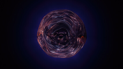 Wall Mural - liquid energy plasma futuristic magic round ball sphere. abstract background