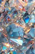 Vivid Hues in Sparkling Faceted Gemstone Close-Up