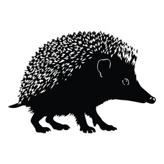 Wall Mural - African Pygmy Hedgehog Silhouette