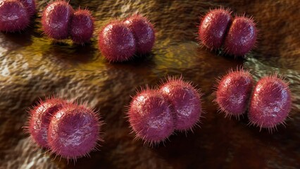 Wall Mural - 3d rendering of Neisseria meningitidis, also known as meningococcus, is a bacterium that causes meningococcal disease