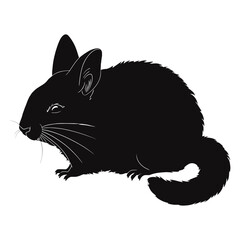 Poster - Chinchilla Silhouette