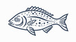 Ichthyology icon. Outline ichthyology vector icon for