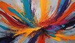 vibrant abstract acrylic paint strokes expressiv upscaled 3 1