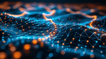 A vibrant network of connections pulsating with energy