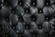 Luxury black leather upholstery texture for background