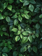 Wall Mural - A close up of green leaves on a plant