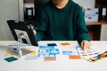 ux graphic designer planning application process development prototype wireframe for web smart phone