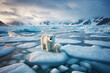 Trapped in a landscape of melting glaciers, a mother polar bear and cub look for a way out.