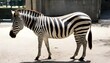 A Zebra In A City Zoo  2