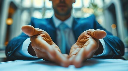 Canvas Print - A businessman completing due diligence for an acquisition. Generative AI.