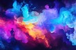 Black light watercolor abstract background