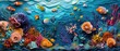 Creative Papercraft Depicting Rich Underwater Coral Reef Biodiversity