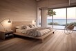 Dreamy Beachfront Bedroom Inspirations: Laid-Back Wooden Floor Design