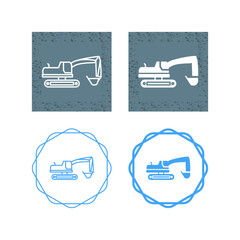 Poster - Excavator Vector Icon