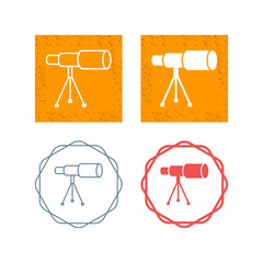 Sticker - Telescope on Stand Vector Icon