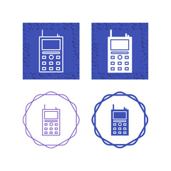 Sticker - Cellular Phone Vector Icon