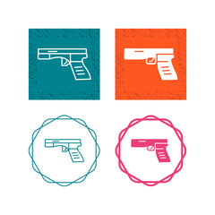 Poster - Gun Vector Icon