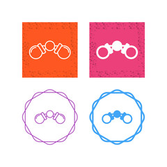 Sticker - Binoculars Vector Icon