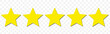 © TinyStock Studio - Five stars customer product rating review flat icon for apps and websites
