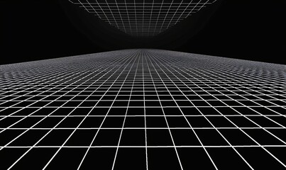Wall Mural - Into the Digital Universe A Journey Through the Grid Generative AI