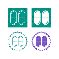 Wall Mural - Capsules Vector Icon