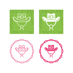 Poster - Cowboy Hat Vector Icon