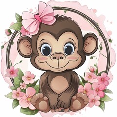 Sticker - Happy monkey