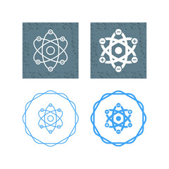 Wall Mural - Atom Structure Vector Icon