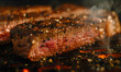 succulently grilled steak showing its juicy texture and appealing char,  Generative AI 