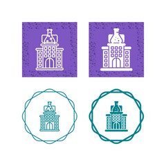 Sticker - Research Center Vector Icon