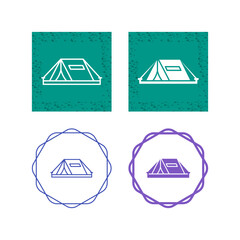 Canvas Print - Tent Vector Icon