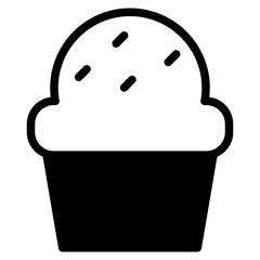 Canvas Print -  ice cream cone icon