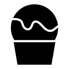 Canvas Print -  ice cream cone icon