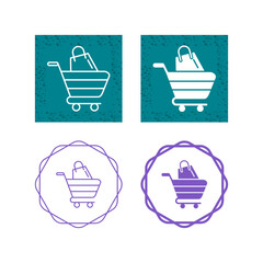 Sticker - Cart Vector Icon