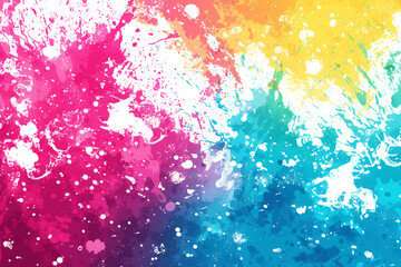 Sticker - Colorful splash background 