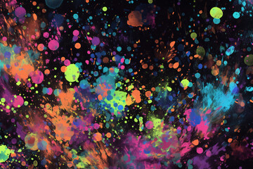 Sticker - Colorful splash background 