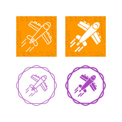 Sticker - Airplane Vector Icon