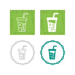 Sticker - Soft Drink Vector Icon