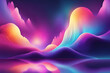 Psychedelic abstract gradients, Backgrounds full color 4k metallic modern multicolor reflection purple and silver