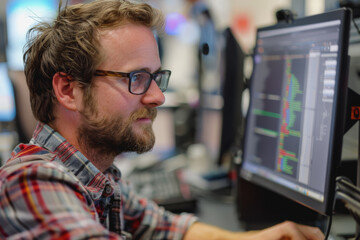 computer programmers work with computers to develop new software programs.