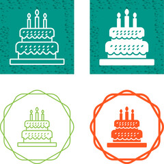 Wall Mural - Cake Vector Icon