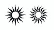 Sun icon or logo isolated sign symbol vector illustrat