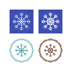 Sticker - Snowflake Vector Icon